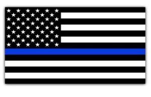 Blue Lives Matter Police USA American Thin Blue Line Flag Car Decal Sticker1719654