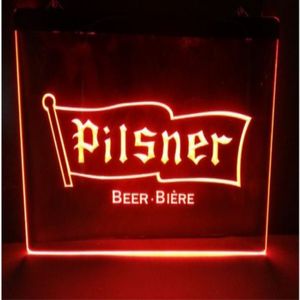 birra pisner NUOVI cartelli da intaglio Bar LED Neon Sign decorazioni per la casa crafts297T