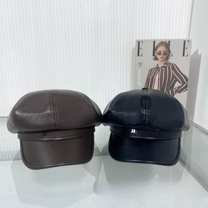 Frauen Berets Marke Leder Vintage Octagon Hut Frühling und Herbst Reise Casual Neue Mode Maler Hüte