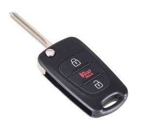 Botões flip dobrável remoto chave escudo para hyundai kia alma chaves do carro em branco caso cover8112428