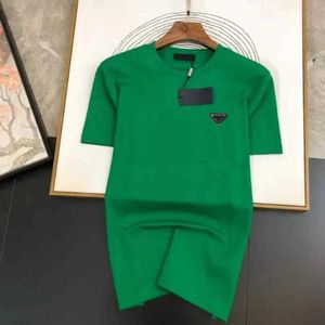 Мужская дизайнерская футболка бренда Pra футболка для мужчин топы с буквенным принтом негабаритная толстовка с короткими рукавами футболки пуловер из хлопка высокого класса летняя одежда Размер S-6XL M5F5