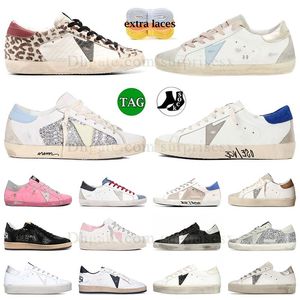 2024 Designer OG Casual Shoes Black White Italy Dirty Old Vintage Ball Star Mens Women Super Star Hi Star Trainers Sneakers Loafers Platform Superstar Sport