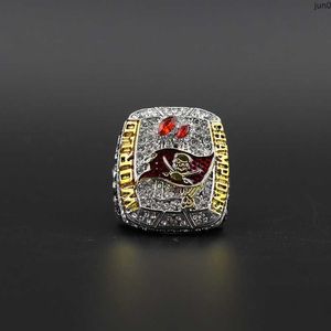 24KF Band Rings 2020 Tampa Bay Pirate Super Bowl Championship Ring Square Design Guess Version