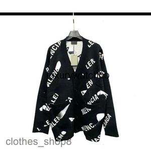 Fashion Hoodies Balencigas Sweaters High Designer Mens Tak Brandkvalitetströjor Autumn och Winter Full Printed Sticked Car NNKV QNHH F4Z2R529