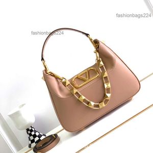 Lady mini diamante Vpurse Borse Velentino Borsa a tracolla ascellare 2024 Hobo Rock Stud in pelle Nuova borsa con rivetto Strato superiore Pelle bovina Singola spalla Obliqua Designer Wome