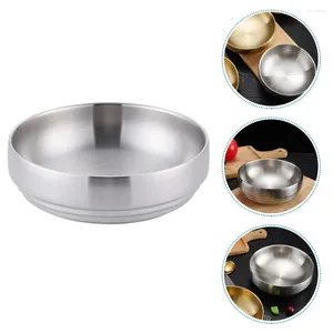 Dinnerware Sets Korean Cold Noodle Bowl Reusable Convenient Serving Daily Use Stainless Steel Supplies Salad Mixing