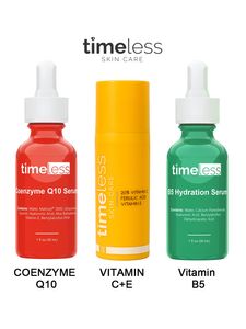 Timeless Serum Q10 Soro Vitamina B5 Soro ou VITAMINA C + E Soro Rosto Clareamento Reparador Óleo de Pele