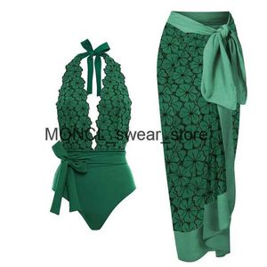 Damenbadebekleidung 2023 Neue Ankunft Push-Up-Frauen-Bikini-Set mit Blumenmuster und Rüschen-Bikinis Riemchenverband Brasilianischer Biquini-BadeanzugH2422019