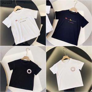 Luxury child T shirts Colored letter logo boys top Size 90-150 CM designer baby clothes girl Short Sleeve summer cotton kids tees 24Feb20
