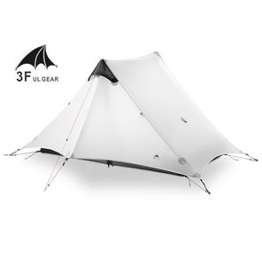 Lanshan 2 3F UL Gear 2 Osoba 1 osoba Outdoor Ultralight Camping Tent 3 sezon 4 sezon Profesjonalny 15D Silnylon Rodless Namiot T17477474