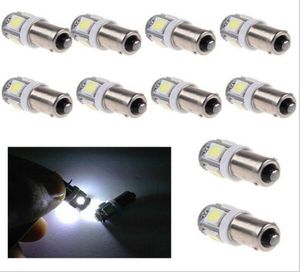 10x T11 T4W 5 LED 5050 SMD 233 BA9S CAP BAYONET DC 12V Interiör glödlampor Läser Lätt bil Lätt Sourse1666815