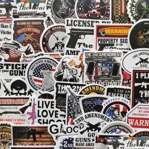 Wall Stickers 50Pcs-Pack 2Nd Amendment Logo Gun Rights Vinyl Sticker Waterproof For Water Bottle Laptop Planner Scrapbook Phone Ward Dhhrp