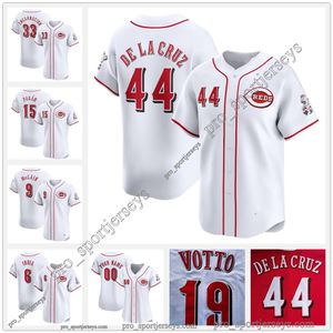 2024 Custom 44 Elly de la Cruz Joey Votto Baseball Jersey Ken Griffey Jonathan India Hunter Greene Johnny Bench Tyler Stephenson Jake Baseball Jerseys