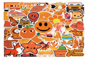 50pcs Cartoon Cat Dog Fruit Animals Mix Śliczne naklejki na graffiti Pakiet pomarańczowe naklejki do laptopa Notebook Car Telefon Kids2462397