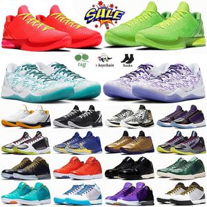 Mens Mamba Protro 6 8 Grinches Basketball Shoes 5 Reverse Halo Grinch Mambacita Prelude All-Star Big Stage Parade EYBL Bruce Lee Chaos Think Pink Men Sneakers