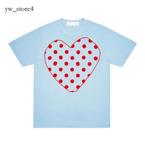 T-shirt da uomo T-shirt da uomo estive Cdgs Play T Shirt Commes Manica corta Donna Des Badge Garcons Ricamo Cuore Rosso Amore Tendenza moda Marchio Comme Des Garcon 2440