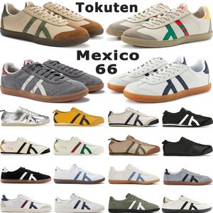 Buty do biegania na zewnątrz Tiger Mexico 66 TUKUTEN Nowy styl potrójnej czarnej brzozy biały zielony zielony zabójstwo Bill Birch Silver Women Women Women Treners Rozmiar 4-11