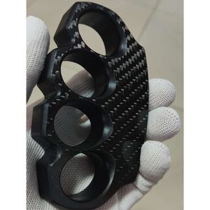 Fiber Pure Finger Carbon Tiger Four Hole Fist Clasp, Hand Brace, Window Breaker, Vehicle Survival Product 8966