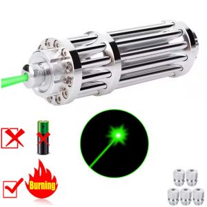 Escopos caçando 532 nm 5mw verde laser laser laser ponteiro alto poderoso dispositivo de foco ajustável lazer lasers de caneta caneta queima de caneta partida