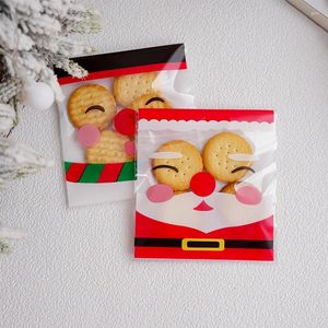 Decorazioni natalizie 100 pezzi Navidad 2024 Borsa regalo Candy OPP Albero di Natale Merry For Home Table Anno Bambini