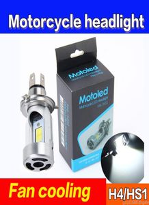 Motorcycle LED Headlight H4 LED Bulb HiLo Beam Light for Yamaha Honda Motorbike Front Lights H17 HS1 whiteYellow8181348