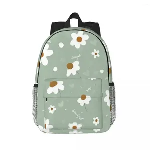 Zaino Little Daisy Flower Girl Zaini modello turchese Zaino per adolescenti Studenti di cartoni animati Borse da scuola Zaino per laptop Borsa a tracolla