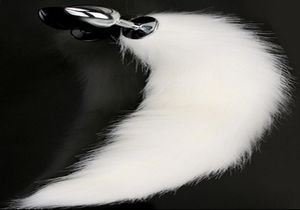 Flirta Toys White Fox Tail Anal Plug i vuxna spel för kvinnliga anus pluggfetisch porr erotiska sexprodukter leksaker för kvinnor6225616