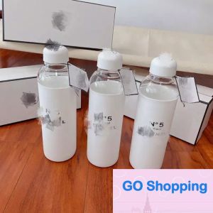 High-end Trendy Unisex Water Bottle High Appearance Level Silicone Water Cup Clear Simple Crystal Drinkware