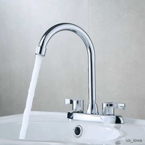 Bathroom Sink Faucets Basin Faucet Kitchen Faucet Double Hole Handle Hot And Cold Basin Sink Mixer Tap Basin Sink Water Taps Bathroom Accessories