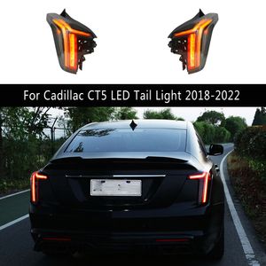 Rear Lamp Car Accessories Brake Reverse Parking Running Lights For Cadillac CT5 LED Tail Light 18-22 Streamer Turn Signal Taillight