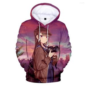 Women's Hoodies Komi kan inte kommunicera hoodie cosplay pullover anime sweatshirt unika kläder 2024 casual tröjor harajuku hoody