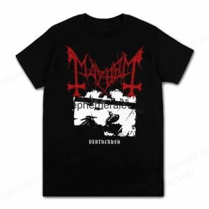Męskie koszulki Rapper Mayhem Death T Shirt Męs