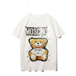 Men T-Shirt Designer Mens T Shirt Moscino Discual Bear Printing Short Sleeve Congle Cotton Tees US Size S-XXL 796157608