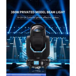 Moving Head Lights 380 Beam Spot Wash Stage Dj Effect Lighting Touch Sn Drop Delivery Dhtun