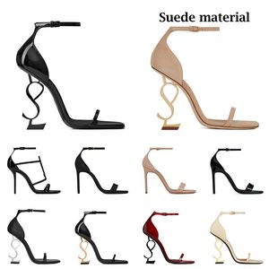 Com Caixa Bombas Mulheres Luxurys Vestido Sapatos Designer de Saltos Alto Estilo Sexy Triplo Preto Camurça Couro Lady Lux Sandálias Stiletto Office Rubber Loafers