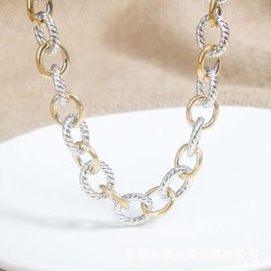 Designer David Yumans Yurma Yurma Jewelry Oval Link Halsband är populärt i 18 tum
