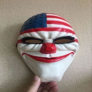 Новый 160 г качество PAYDAY 2 для взрослых и детей маска клоуна нарядное платье Хэллоуин ужасы реквизит костюмы263N