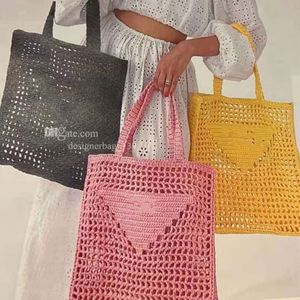 Tote Bag Designer bag beach bag Women Hobo Fashion bags Mesh Hollow Woven Straw bag Large capacity shoulder shopping bag summer Vacation woven bag