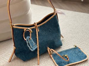 CARRYALL Дизайнерская женская высококачественная джинсовая сумка через плечо Сумка для покупок Resort 24 Carryall Сумка на плечо Сумка MM PM Большая вместительная сумка