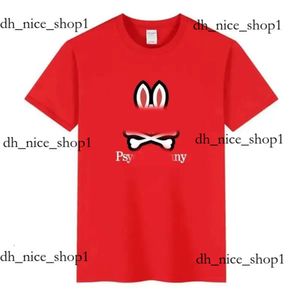 Physcho Bunny Rabbit Polo T Shirt Verão Camisa POLO Masculina Coelho Estampa Manga Curta Camiseta Dupla Camiseta de Algodão 12 Cores Tamanho Asiático S-M Coelho Psicológico 861