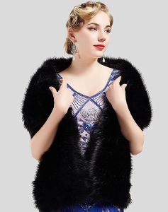 Pads Fur Faux Winter Bolero Women Bridal Shawl Wedding Cape in Stock Cloaks Coat Jacket for Evening Party Faux Fur Coat Cape Dress