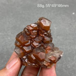 Pendenti Gemme di cristallo curate al quarzo di calcite a gradini arancioni naturali al 100% spedizione gratuita