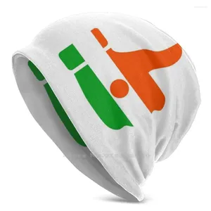 Berety Flag Flag Thumb of Niger Winter Knit Cap Beanie Mężczyźni