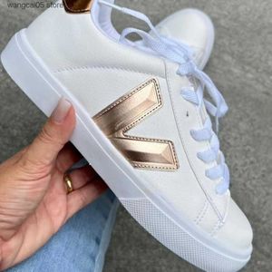 Dress Shoes Large lace up flat sole single shoe for women with color matching low top couple board shoes leather surface small white shoes T240220