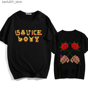 Mäns t-shirts Mens Eladio Carrion Sauce Boyz Monarca Eesthetic Manga T-shirts Fashion 100% Cotton Soft Anime Tee-shirt Söt komiska män/kvinnor T-shirt 022223H Q240220
