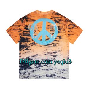 Tie-Dyed Graphic T-Shirts: Men T Shirts Hip Hop-inspirerade casual tees med bekväm besättningshals, trendig designergrafik för mode-framåtstil SSS