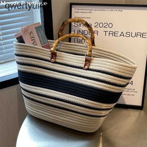 Totes Moods Straw beac andbags for Women 2023 Designer Luxury Crocet Bags Boemia Style Raffia Raan stor kapacitet Sopper Totesh24220