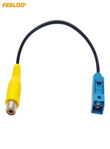 FEELDO Adaptador de câmera de ré para carro Fakra RCA Plugue de cabo para Mercedes para Ford OEM unidade principal de rádio 39521849733