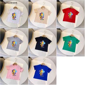 ニューキッズTシャツカラフルなフラワードールボーイズトップサイズ90-150 cmデザイナーベビー服女の子短袖夏コットンチャイルドティー24feb20