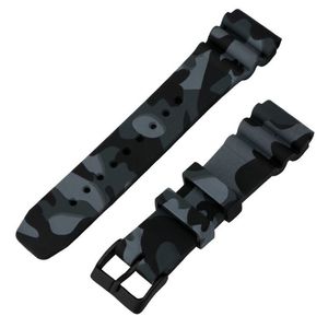 Accessorio per orologio di alta qualità Cinturino in silicone da 22 mm Esercito militare Colore mimetico Rosso Nero Arancione Diver Cinturino per orologio in gomma Sostituisci233Z